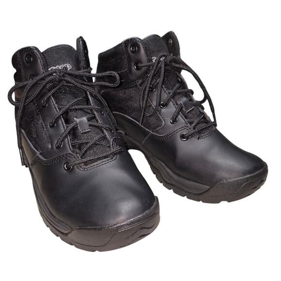 Safe T Step Men’s Work Slip Resistant Shoes Black size 7.5 - Picture 1 of 8